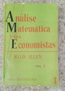 Analise Matematica para Economistas - Volume 2-R. G. D. Allen