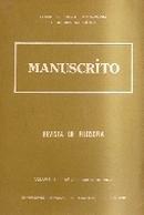 Manuscrito - Revista de Filosofia - Volume 2 / N 1 / Outubro de 1978-Editora Universidade Estadual de Campinas