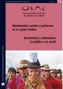 Movimientos Sociales y Gobiernos En La Region Andina / Resistencias y-Editora Observatorio Social de America Latina