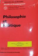 Philosophie Et Politique / Annales de Linstitut de Philosophie Et de-Editora Universite Libre de Bruxelles