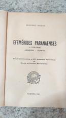 efemerides paranaenses / 1 volume / janeiro - junho / 1 edio-francisco negro