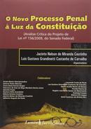 o novo processo penal a luz da constituio / vol. 2-jacinto nelson de miranda coutinho