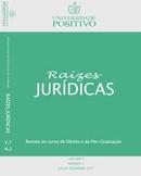 raizes juridicas / revista do curso de direito e da ps graduao / volume 4 / nmero 2 / julho-dez 2008-editora universidade positivo