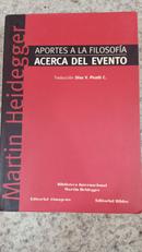 APORTES A LA FILOSOFA ACERCA DEL EVENTO-MARTIN HEIDEGGER
