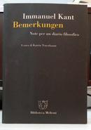 BEMERKUNGEN - NOTE PER UN DIARIO FILOSOFICO-IMMANUEL KANT